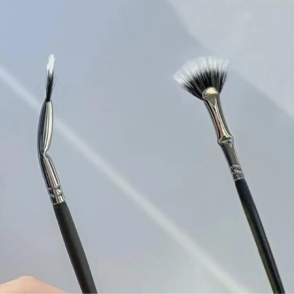 Brosse à mascara professionnelle en forme d'éventail, fibre synthétique, effet lifting naturel, amélioration du maquillage