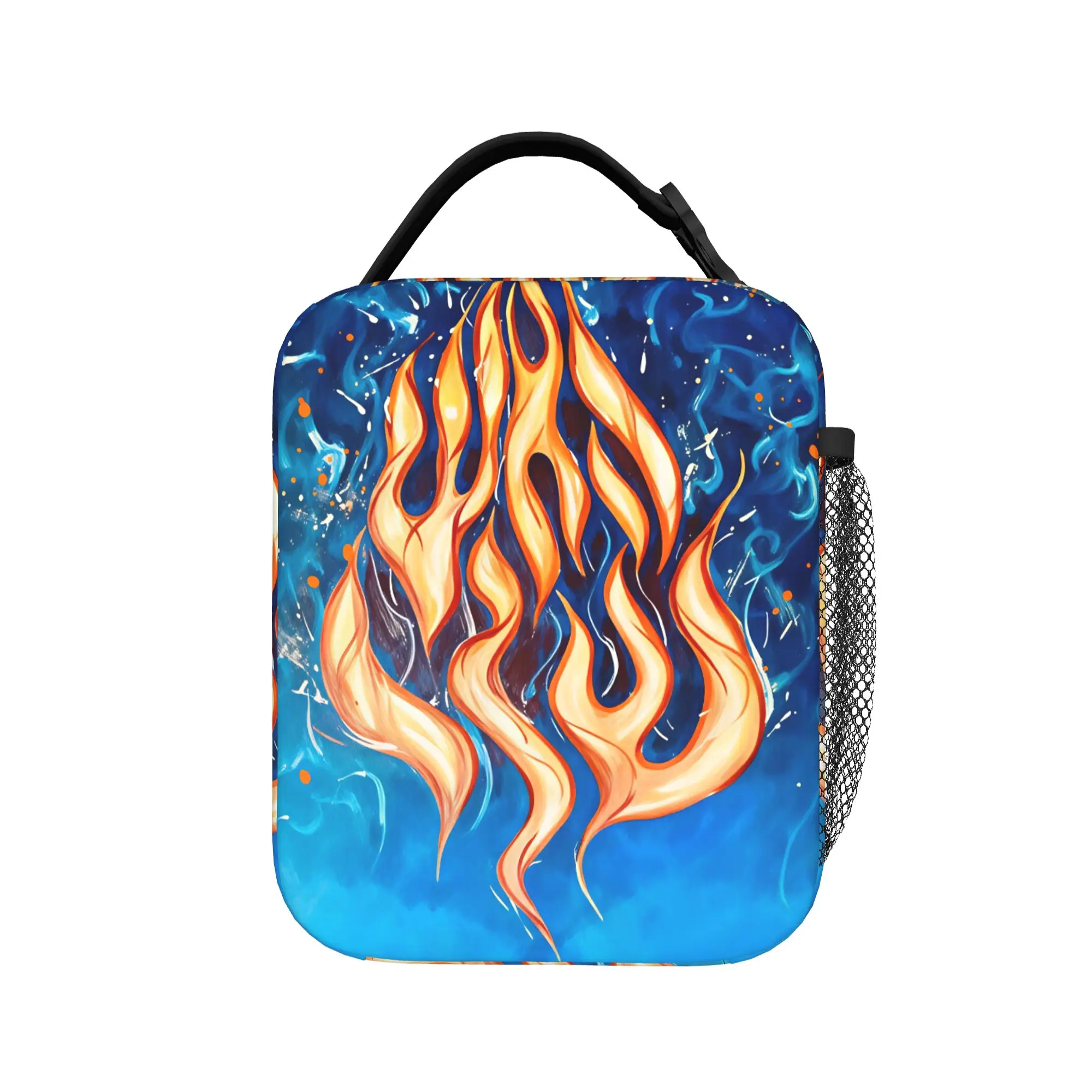 My Fire Rebbe Nachman Hebrew  Lunch Bag For Adult  Print Lunch Box Vintage Picnic Cooler Bag Portable Oxford Tote Food Bags