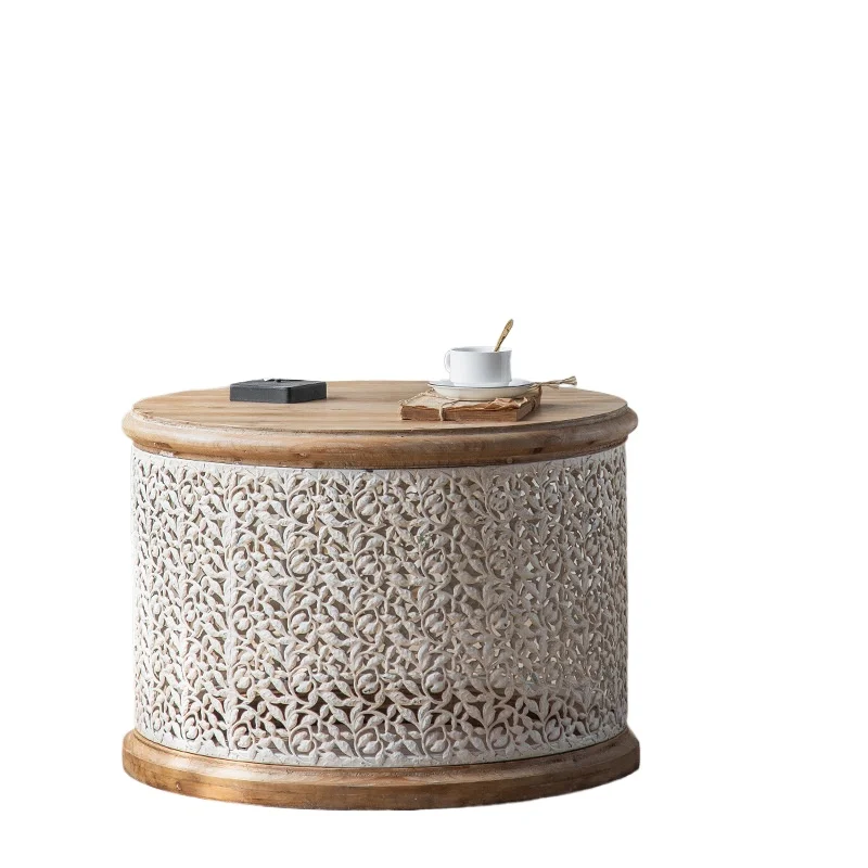 

*Белый минималистичный журнальный столик из кованого железа, журнальный столик для домашнего декора, круглый журнальный столик