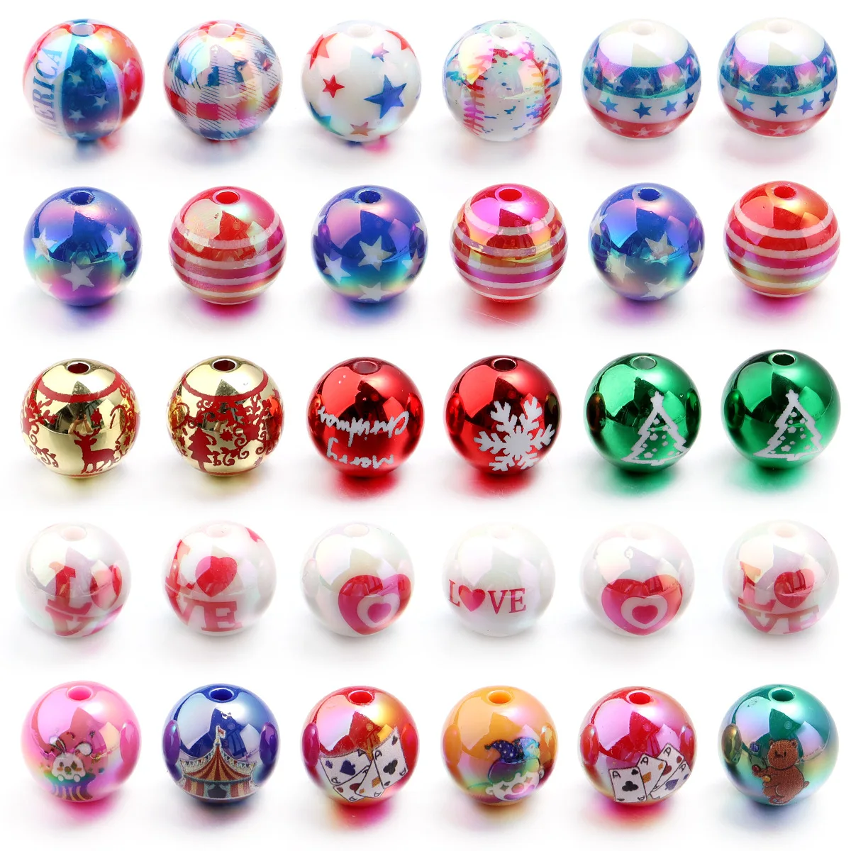 

New Arrival 70pcs 15mm AB Colors Acrylic Round Colorful Jewery Beads Fit Bubblegum Necklace Earring Earring Bracelet Pen Making