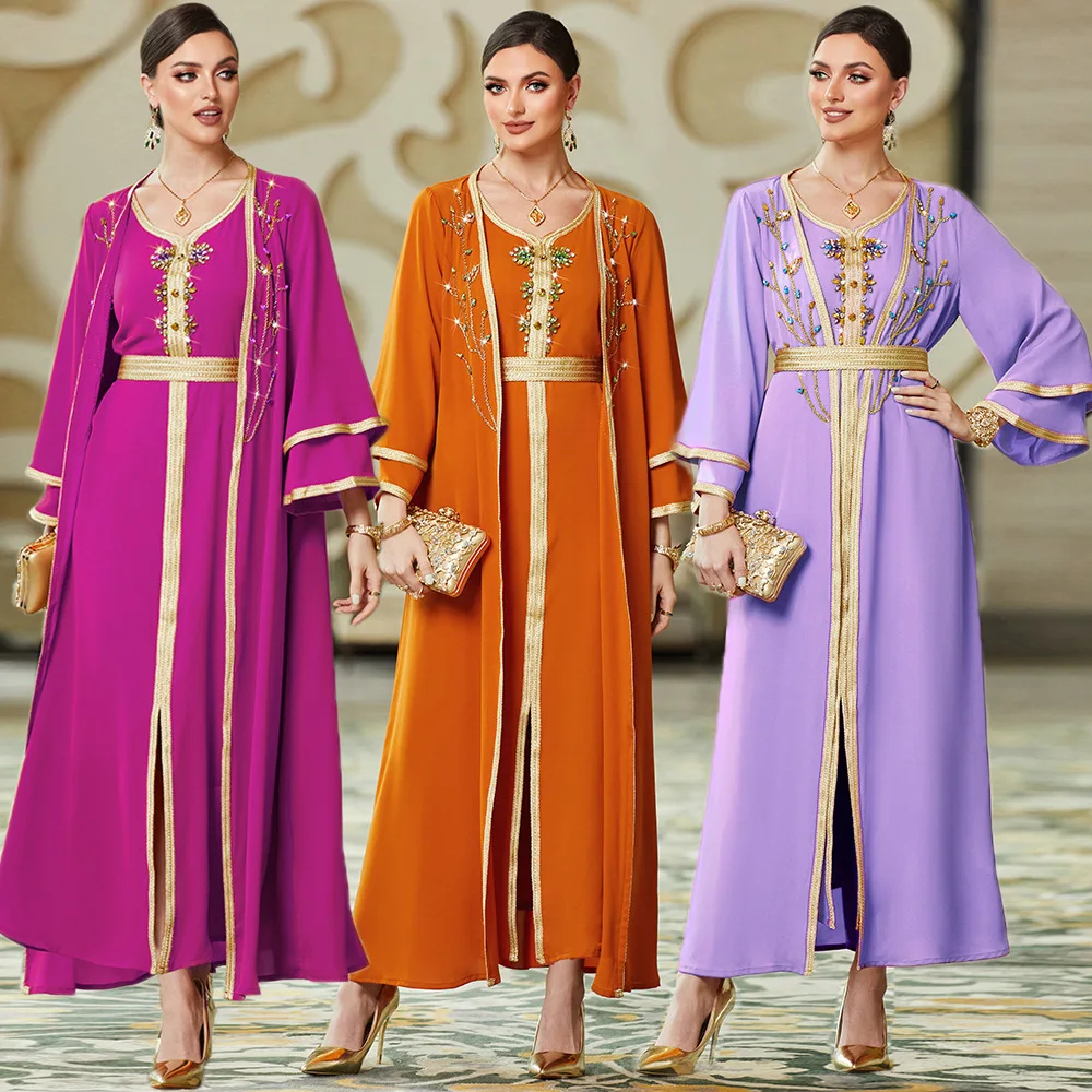 

Ramadan Abaya Dubai Arabic Turkey Islam Muslim Party Dress Kaftans African Dresses For Women Robes De Soiree Djellaba Musulmane