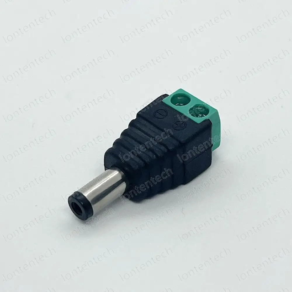 Vrouwelijke 12V Dc Power Connector Plug Jack Vrouwelijke Socket Vat 2.1Mm X 5.5Mm Adapter Voor Cctv Camera Led Strip Voeding Lt00016