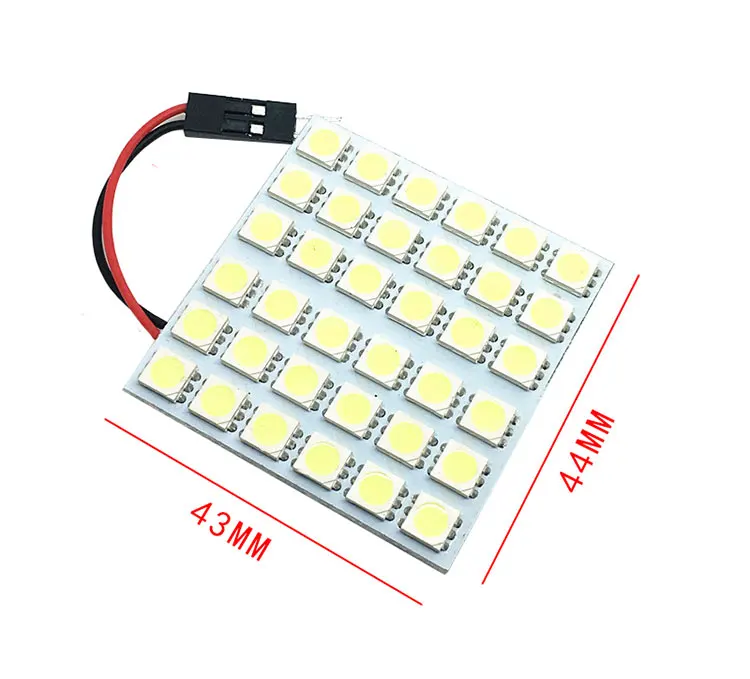 2pcs car reading light led5050-36SMD car interior light modified universal super bright interior light trunk bulb