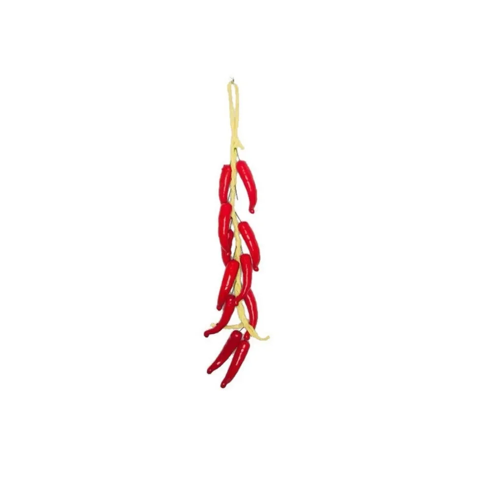 Muur Decor Rode Peper Nep Chili Peper String Hanger Kunstmatige Groenten Simulatie Voedsel Fotografie Rekwisieten Nep Groenten