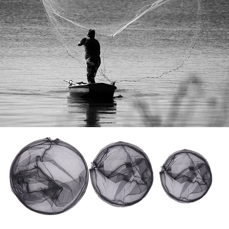 

Nylon Fishing Nets Head Fishing Tackle Collapsible Detachable Handle Rhombus Mesh Hole Depth Folding Dip Net Durable Dip Net