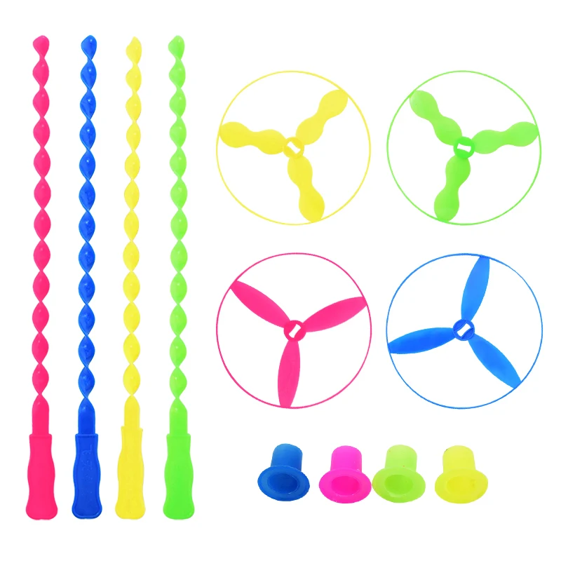 10/20pcs Colorful Hand Push Flying Disc Toys Plastic Flying Dragonfly Kids Birthday Party Favors Guests Gifts School Prizes