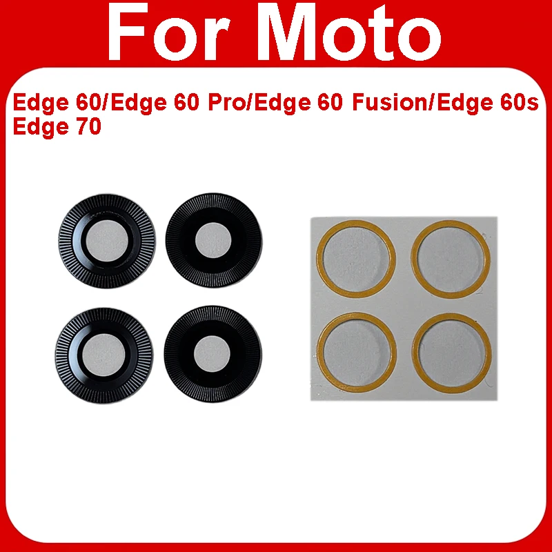 Rear Camera Glass Lens For Motorola Moto Edge 60 60S 70 Pro Neo Fusion Camera Lens Housing With Adhesive Replacement Parts