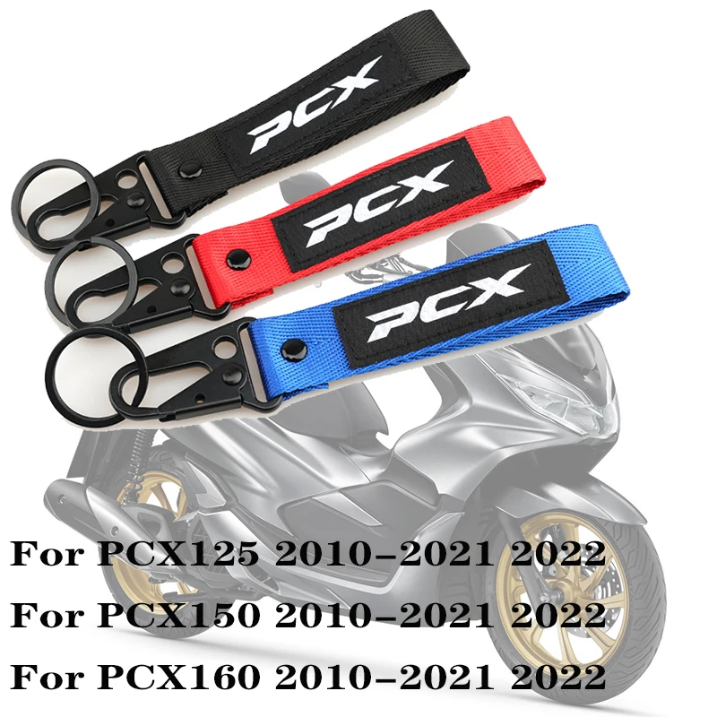 2026 Explosions Motorcycle 3D embroidery keychain keyRing accessories For Honda PCX 125 150 160 PCX125 PCX150 PCX160 2010-2022