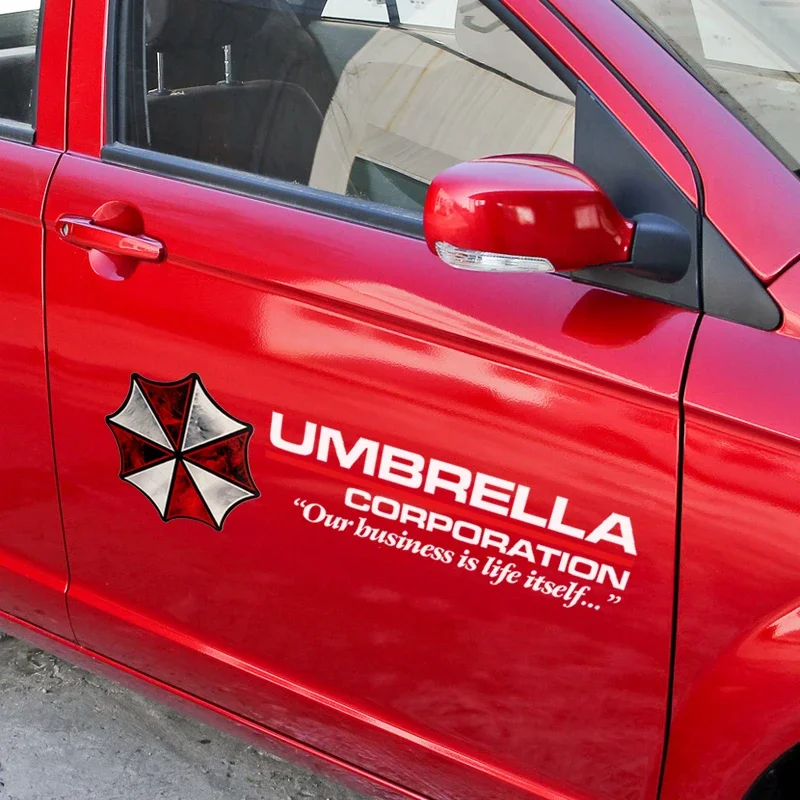 Cool Umbrella Car Vinyl Stickers Racing Wrap Waterproof Decals Cover Accessories For opel corsa,ford kuga,peugeot 307,suzuki - view 3