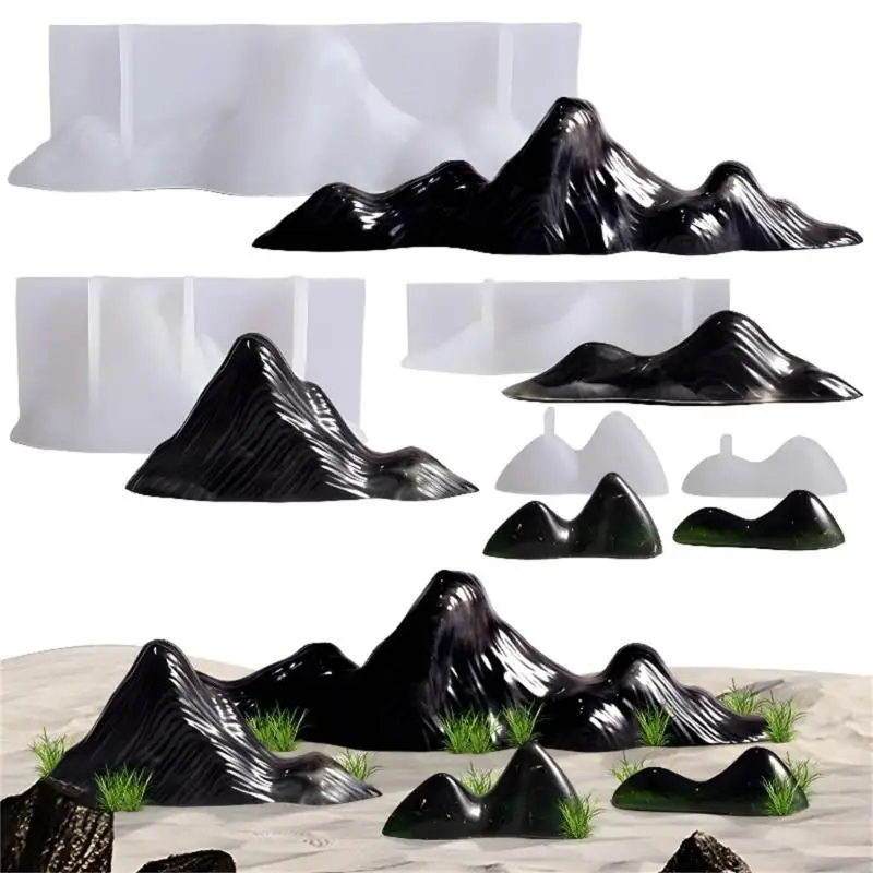 U75C 3D Mountain Silicone Poll Set DIY SOAP RASE RATE STARICE для домашнего декора и подарков