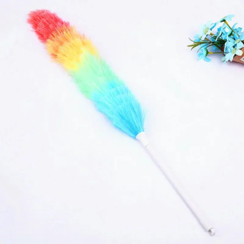 Colorful Microfiber Duster Brush Long Handle Dust Removal Cleaner Anti Dust Brush Home Air-condition Feather Furnitur Cleaning