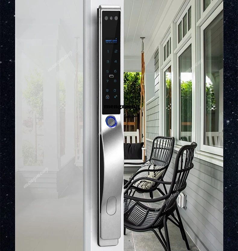 Automatic fingerprint lock anti-theft door cat eye face visual intercom recognition smart lock outdoor waterproof