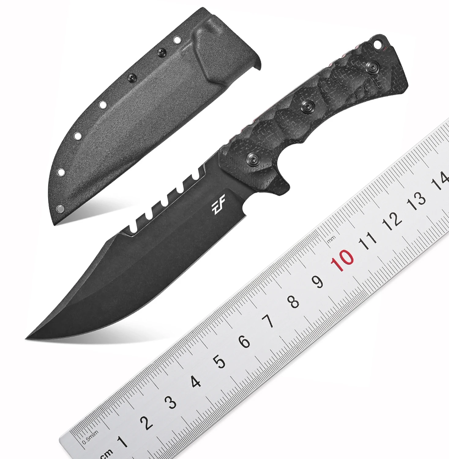 Eafengrow EF161 Fixed Blade Knife 6mm Sleipner Steel Blade Micarta Handle Full Tang EDC Tool Outdoor Knifes for Camping Bushcraf