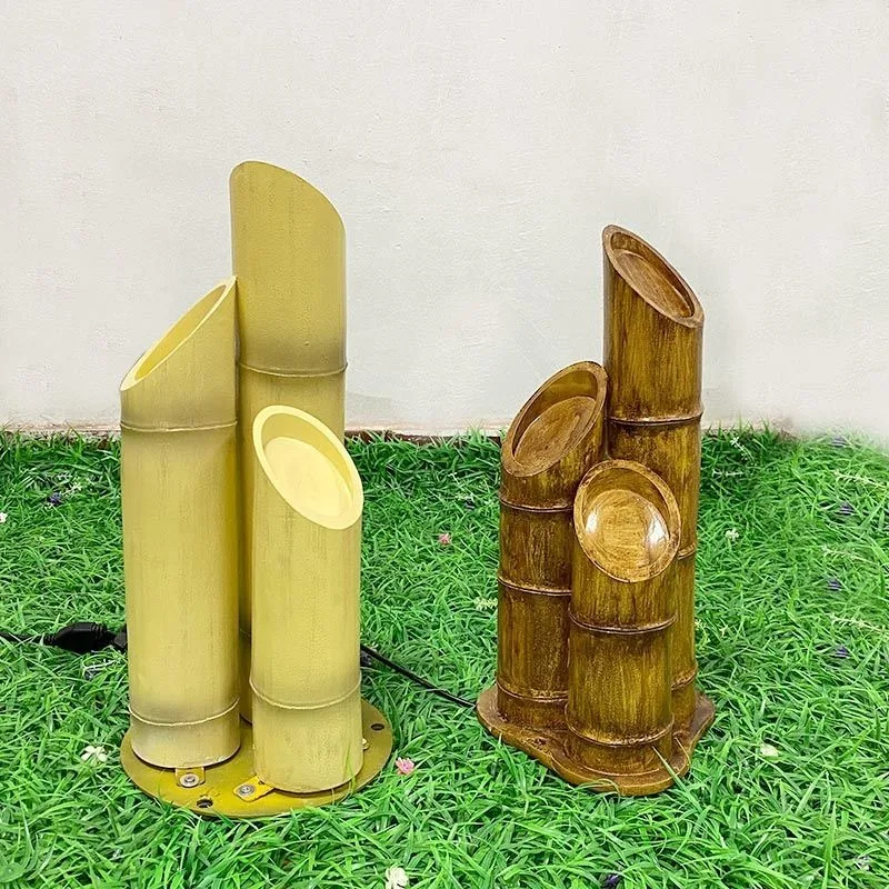 Solar garden light bamboo light bamboo light