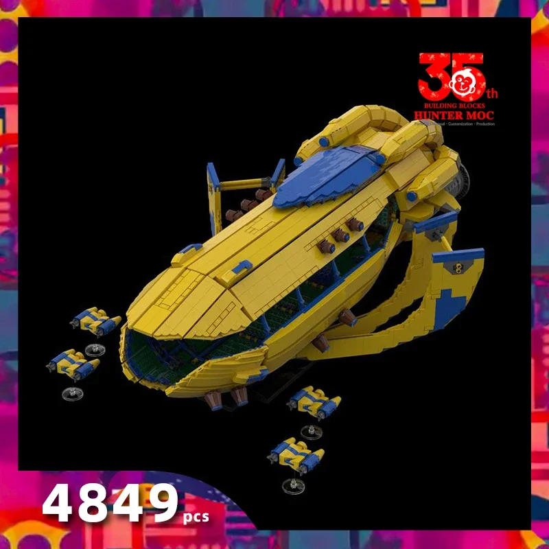 4948 gunship building blocks spaceship boats aircraft assault carrier starship sets pc game space movie warship Fleet commanders