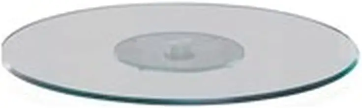 

Bowery Hill 40" Round Glass Lazy Susan with Triple Beveled Edge, Dining Turntable