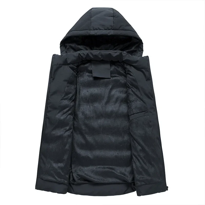 New Men's Vest Cotton-padded Jacket Korean Version Slim Jacket Thickened Thermal Vest Men's Clothing M-6XL