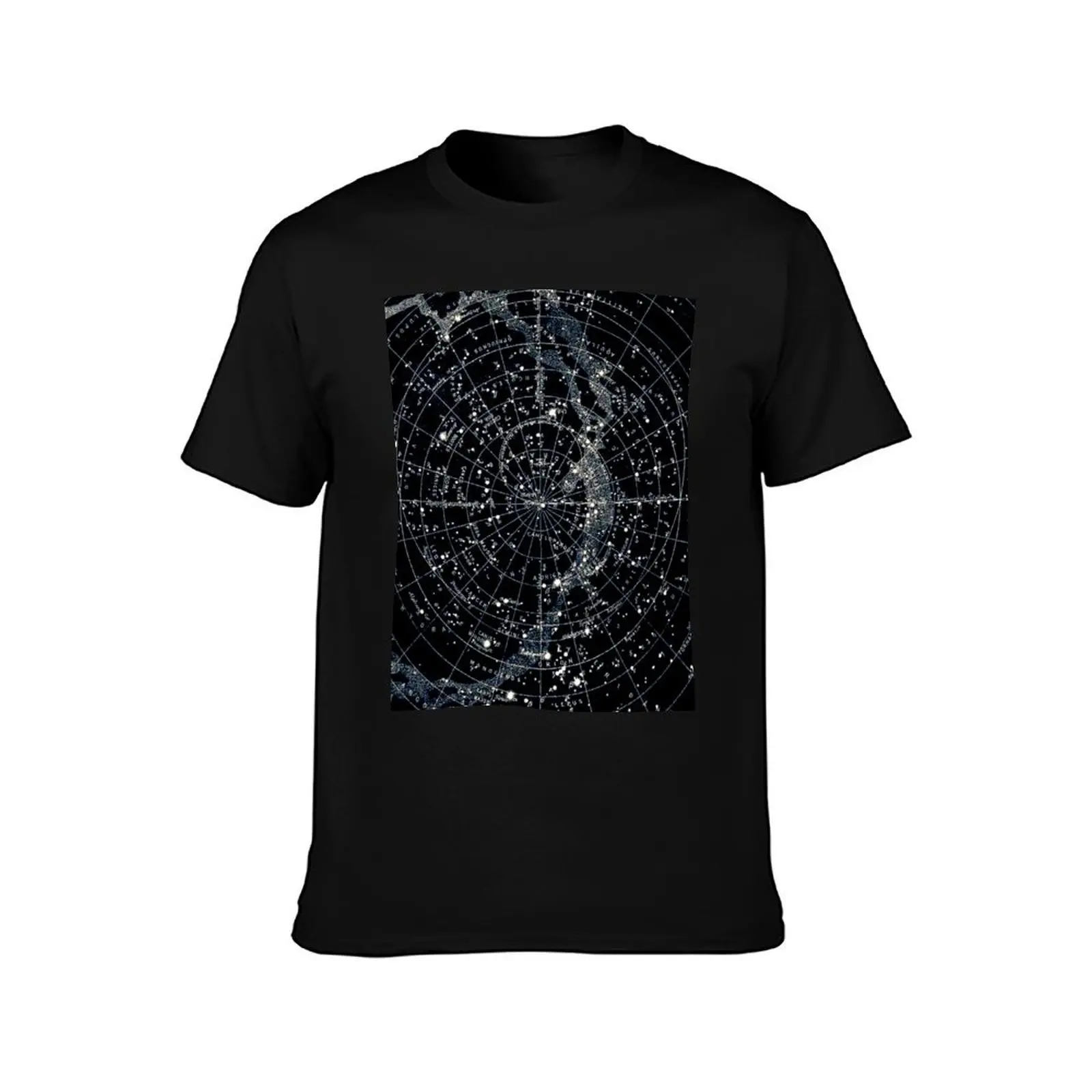 STAR CONSTELLATIONS : Vintage 1900 Galaxy Chart Map T-Shirt t shirts designer T-Shirt