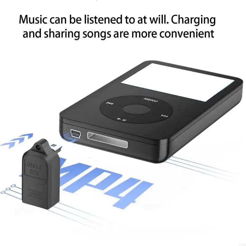 USB OTG Adapter With Angled Design For Smartphones Tablets Data Transfer And Mobile Connection H8WD