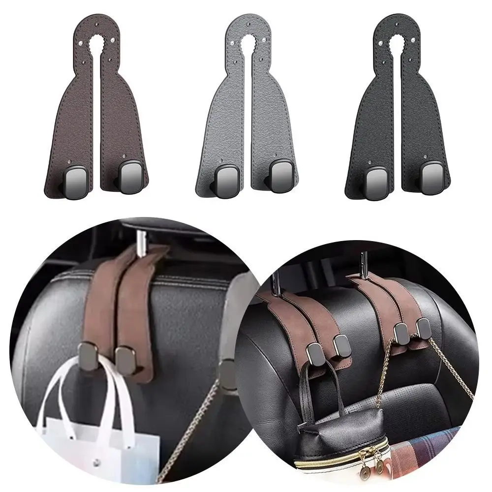 2 in 1 Car Headrest Hook Universal Hidden Car Seat Back Hanger Large Load-Bearing Car Hooks Car Interior Accessories