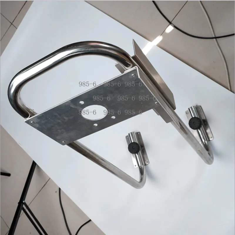 Rubber Boat Assault Boat Outboard Motor Front Control, Stainless Steel Simple Direction Control Console