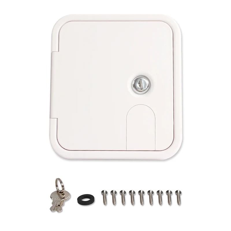 Acessórios de água para RV mais vendidos, gravidade multifuncional, trava por gravidade, escotilha quadrada, entrada por gravidade