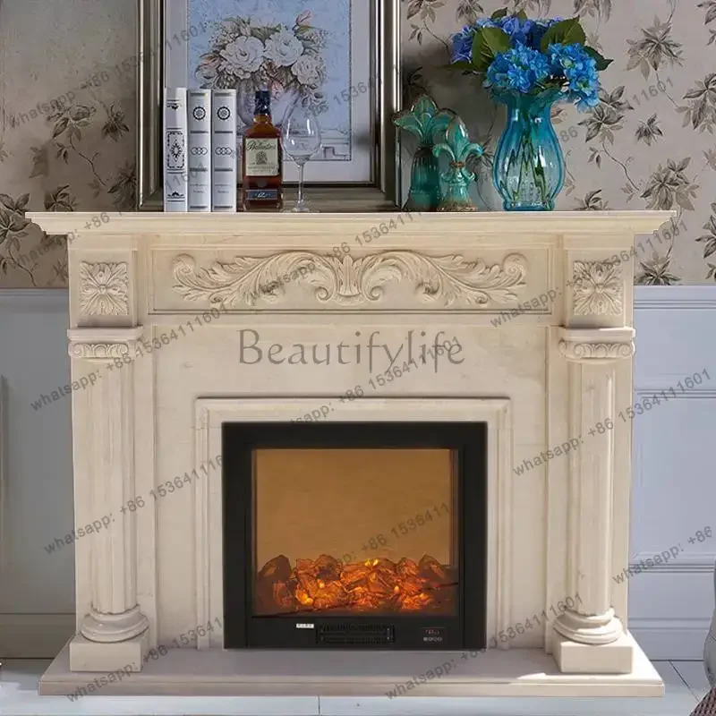 LJY Retro Cheap Living Room Fireplace Cheap Dustproof Tall Narrow Living Room Cabinets Corner Space Mueble Salon Furniture For H