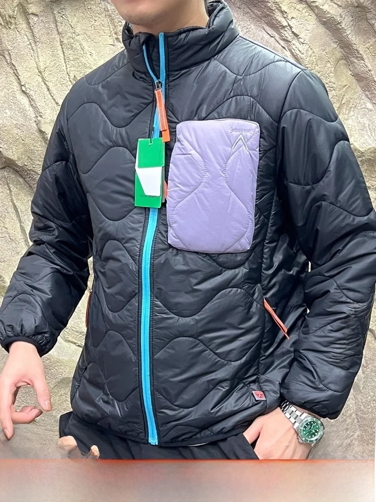 

Cotton Jaet Stand Collar Gourd Cotton Filling Men's Women's Autumn Winter Faionable Warm Long Sve Stand Fit Coat