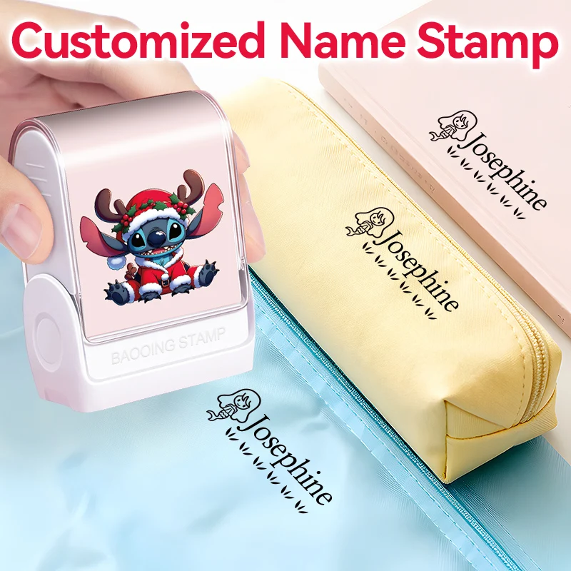 

Disney Stitch Custom Name Stamp, Self Inking Personalized Seal for book,Toys & Shoes, A Cool Back to School & Christmas Gift