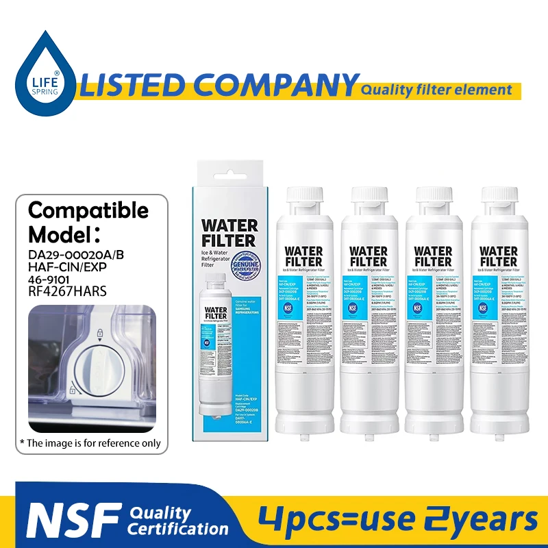 

DA29-00020B Replacement for Samsung Water Filter HAF-CIN/EXP RF28HMEDBSR RF263BEAESR RS25J500DSR RF263TEAESG RWF0700A HDX FMS-2