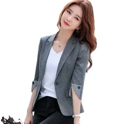 Spring Autumn New Korean Version Women Coat Thin Professional Slim Fit Fashion Small Suit Casual Short Windproof Girls Coat