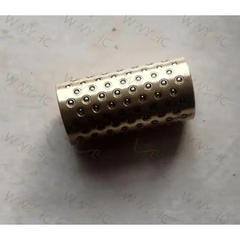 Steel Ball Cage Linear Guide Bushing, Aluminum Brass Plastic Optional Retainer Sleeve for Industrial Mold Guide Pillar