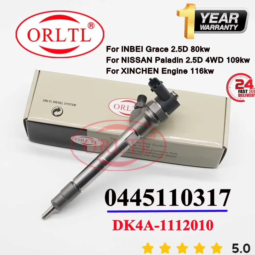 

ORLTL 0445110317 0445110482 DK4A-1112010 NEW Diesel Fuel Injector Nozzle 0 445 110 317 For Jinbei Haise H2 Joylong van