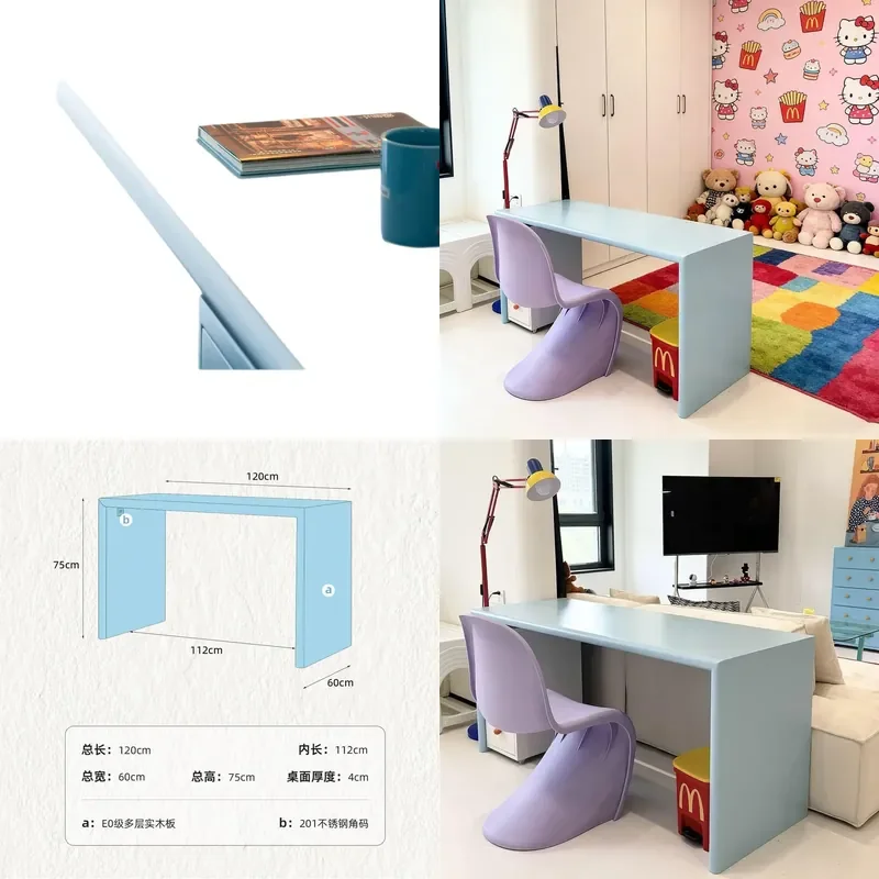 Compact Colorful Computer Desk for Small Spaces Simple Makeup Study Table Modern Home Office Furniture