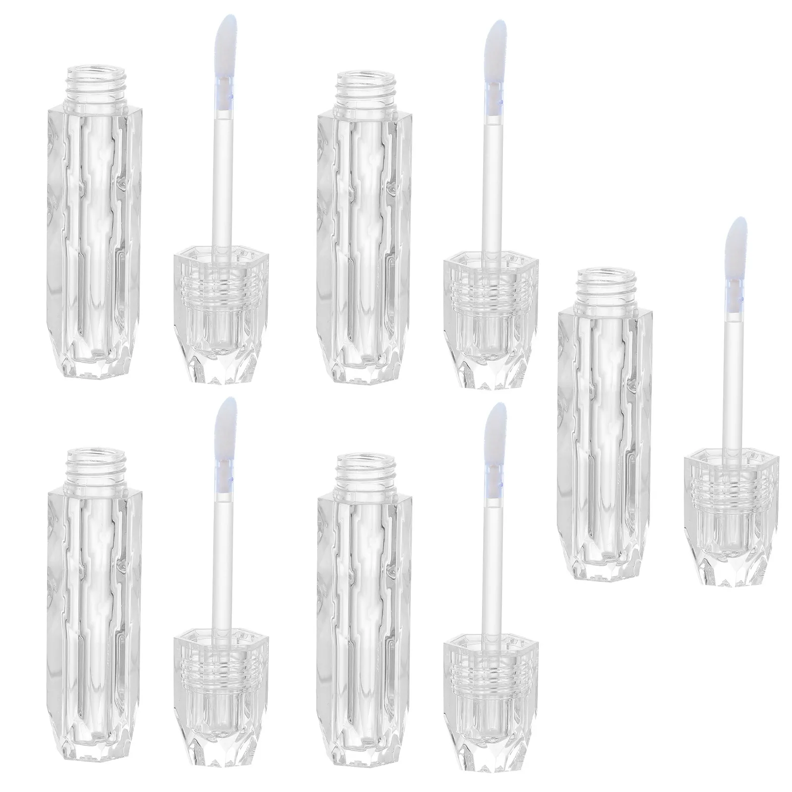 5Pcs Lip Gloss Containers Empty Lip Gloss Tube Mini Refillable Tubes for Travel Home Office Craft Making Portable