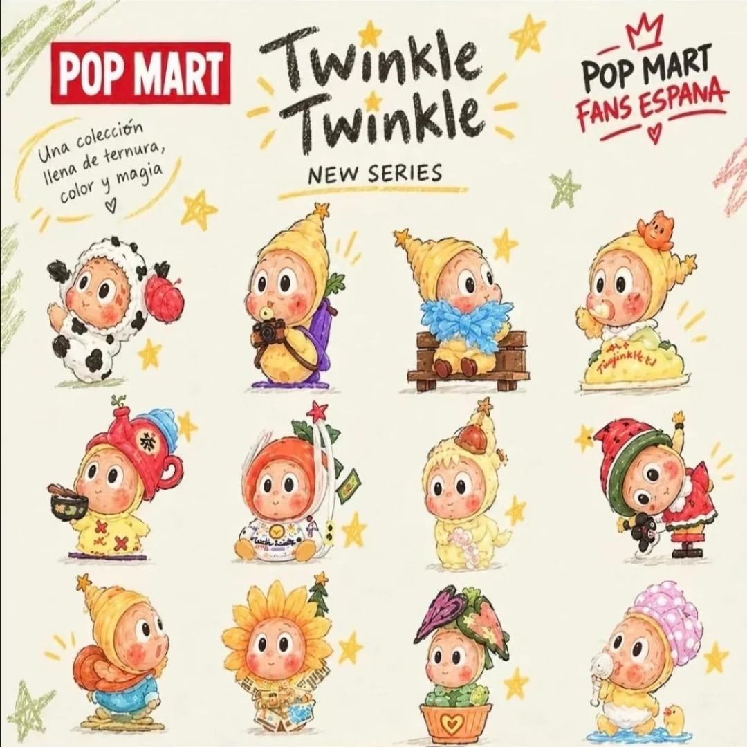POP MART Twinkle Twinkle Live, serie The Ordinary, caja sorpresa, bolsa de regalo, juguetes originales, muñeca, figura de anime adorable.
