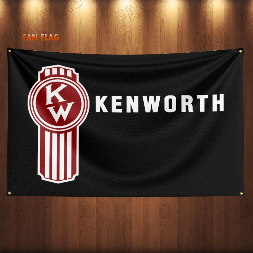 3x5ft Kenworths Racing Car Flag Banner For Car Racing Decoration Poster Tapestry Polyester Outdoor Home