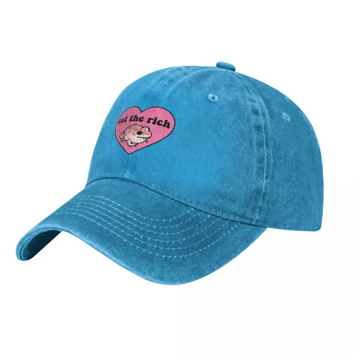 Eat The Rich Frog Baseball Cap New In The Hat hats on offer golf hat genuine Hip Hop Women's Golf Clothing Men's