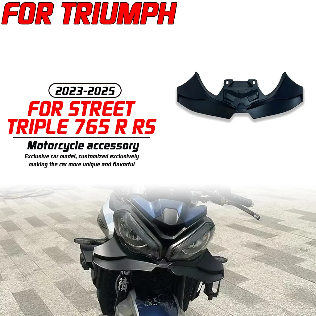 

For Triumph Street Triple 765 R RS 2023-2025 motorcycle retrofit front spoiler sport downforce bare wing deflection kit