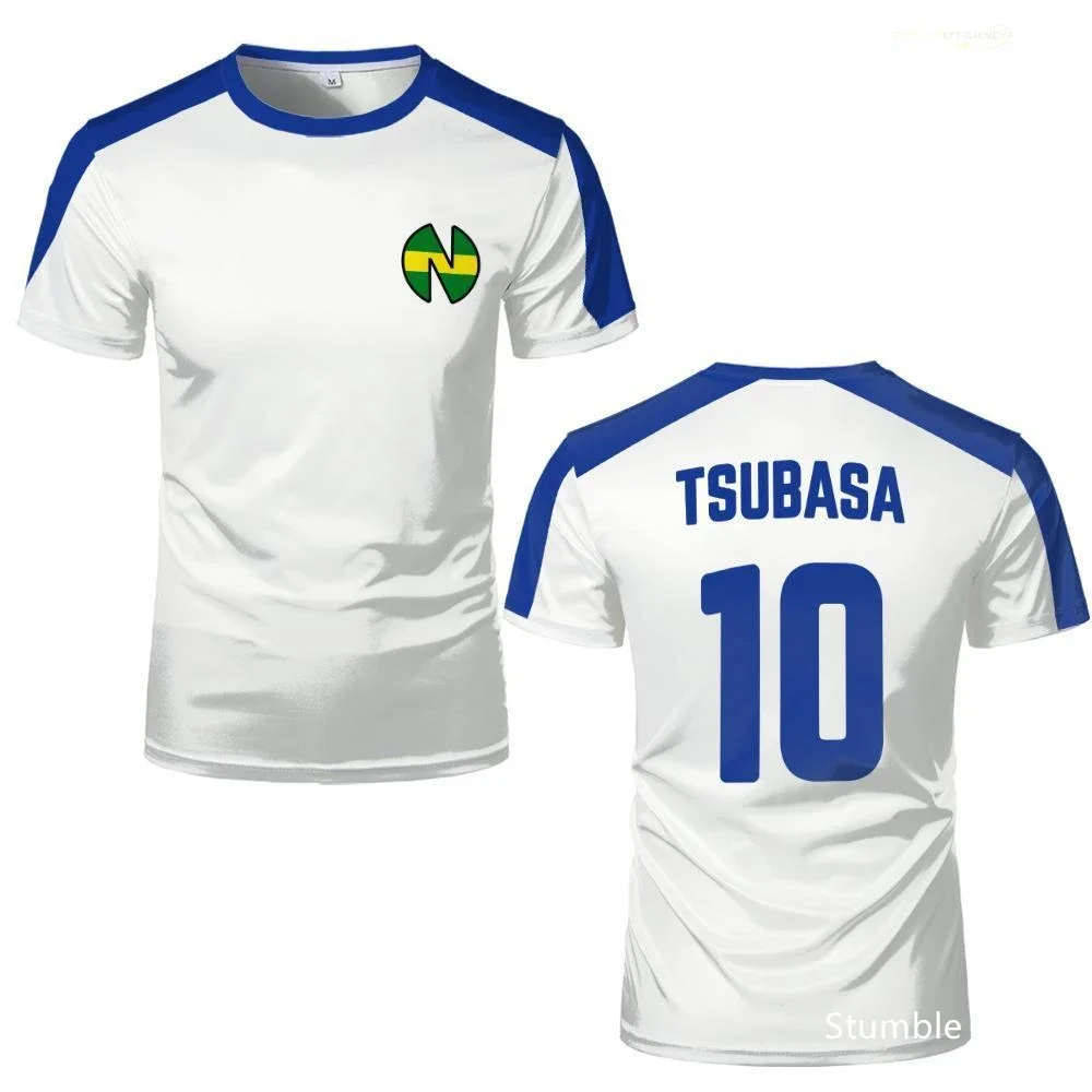 Camiseta de Anime Captain Tsubasa 2026, Impresión 3D, Unisex, para Adultos y Niños, Nankatsu 10, Tsubasa, Casual, Cosplay