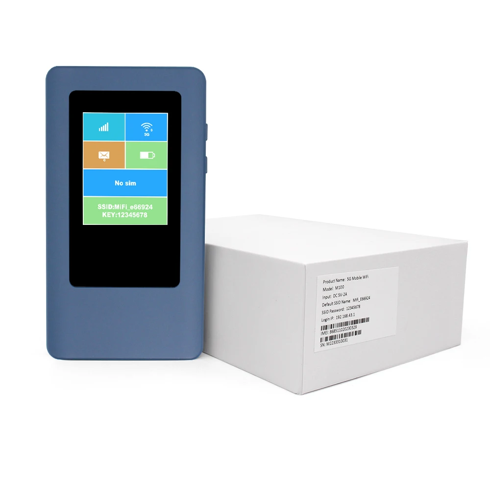 ZXY M200 جهاز توجيه WiFi صغير محمول 5G مع MIFIs WiFi6 ونقطة اتصال لـ SOHO يتميز بتشفير جدار الحماية QoS VPN WEP #3