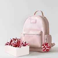 (SH)*24Pcs Cheer Pom Pom Keychain Cheerleader Gift Cheering Keyring Camp Team Gift 6
