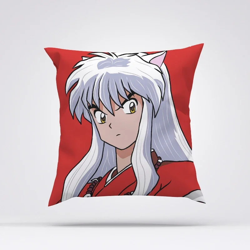 Inuyasha Fall Decor poszewka na poduszkę 45x45 poszewki na poduszki rzuć poszewka na poduszkę Anime poduszka dekoracyjne poszewki na poduszki 50x50