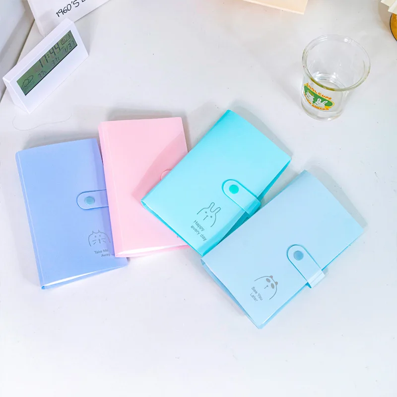 

Card Storage Album Business Cards Cinema Tickets Pictures Storage Album 240 Card Holders Portable Stylish Colorful Card Album