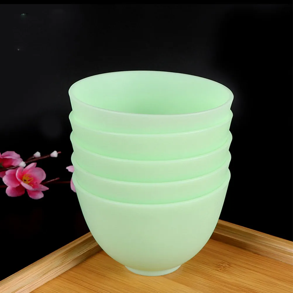 10.5x7cm Silicone Bowl Odorless Anti-Drop Home Use Flexible Stable Prep Measuring Mask Mixing Sauce Herb Serving Bowl