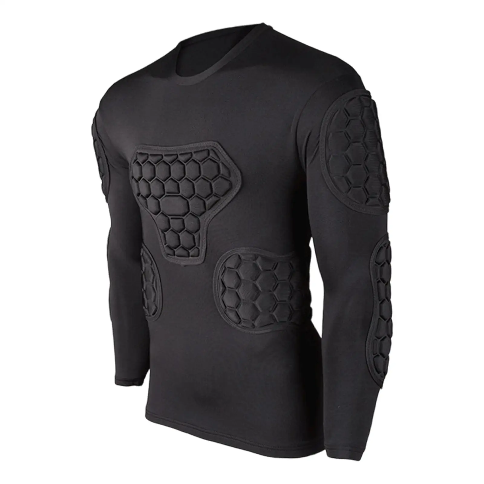 Soccer Protective Compression Shirt Guard for Contact Sports Versatile Professional Ergonomic Fit Chest Elbow Guards Long Sleeve