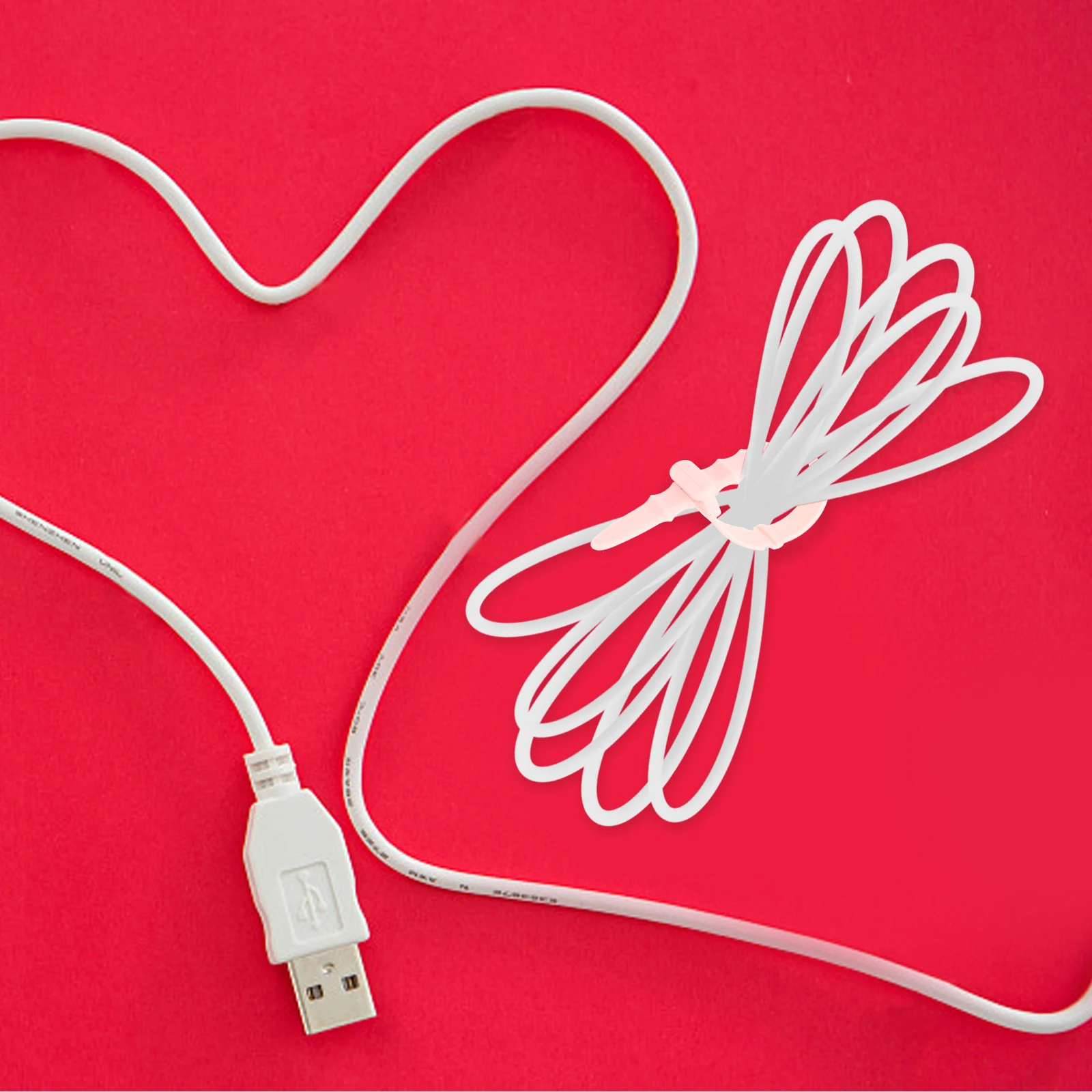 

40Pcs Silicone Cable Organizer Durable Data Wire Winder Compact Earphone Cord Holder Practical Cable Tie Keeper