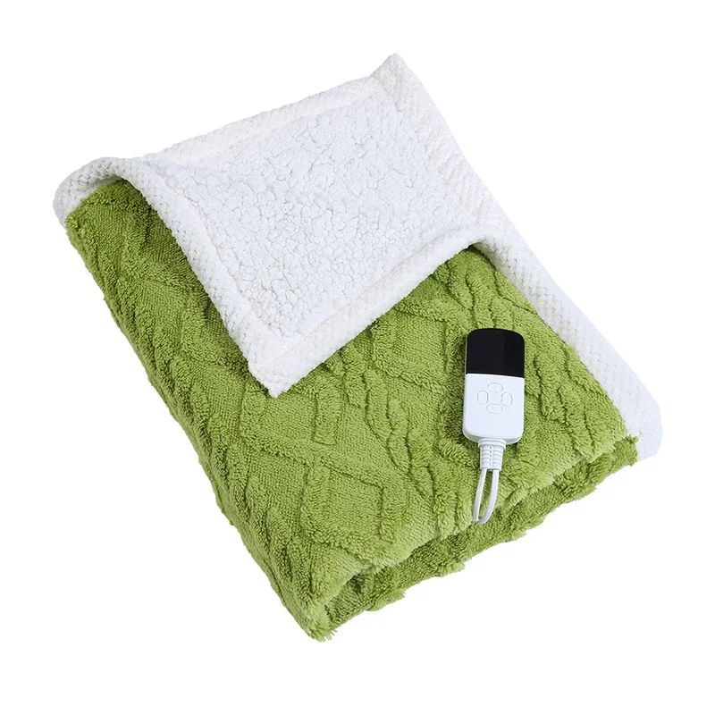 Electric Throw Cozy Heated Blanket Soft Comfortable Thermal Mat Plush Pad Gentle Heating Koc Elektryczny Warming Products