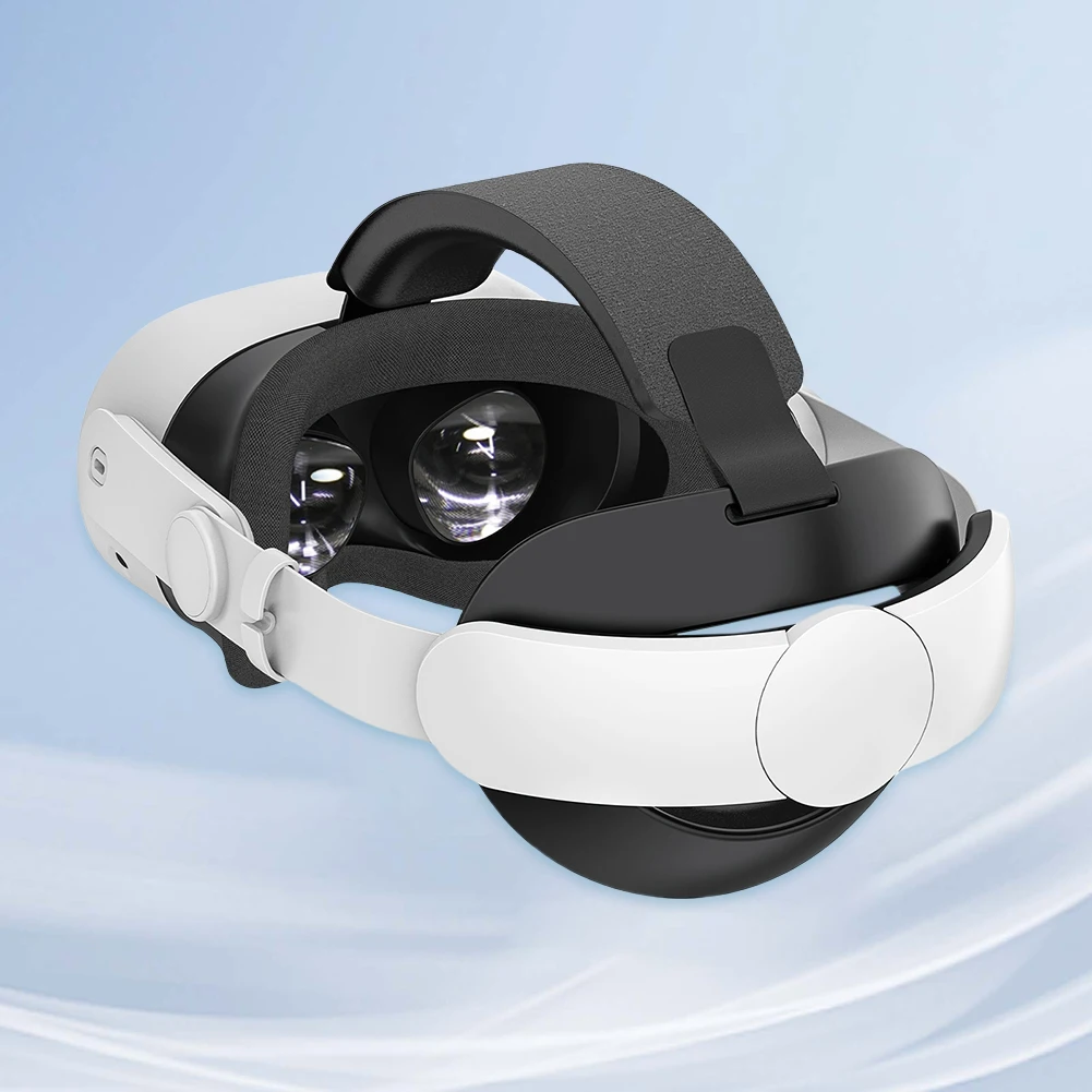 حزام رأس قابل للتعديل، عصابة رأس مريحة معززة، تقلل الضغط، حزام النخبة البديل لـ Meta Quest 3S لـ Meta Quest 3