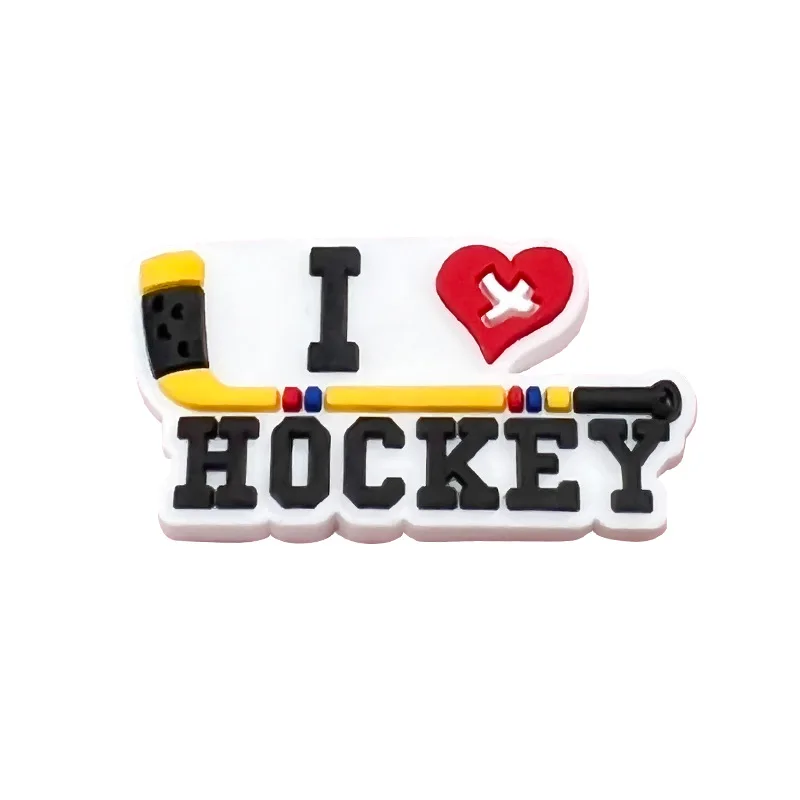 18 pills 2024 New Arrival Ice Hockey Pins Shoe Charms Silicone Backpack Wristband Ornament Dropshipping Sale Wholesale Bulk